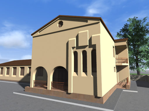 Construction of community center in Krasni