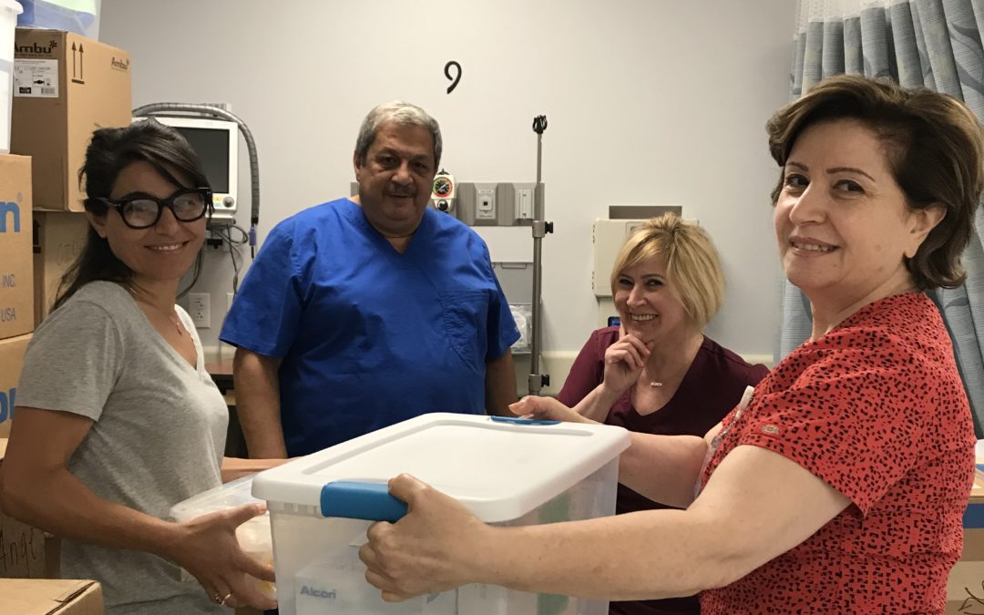 Through Chevy Chase Surgery Center, Drs. Avedis and Ara Tavitian donate state-of-the-art equipment in support of Armenia Fund USA’s medical mission in Stepanakert