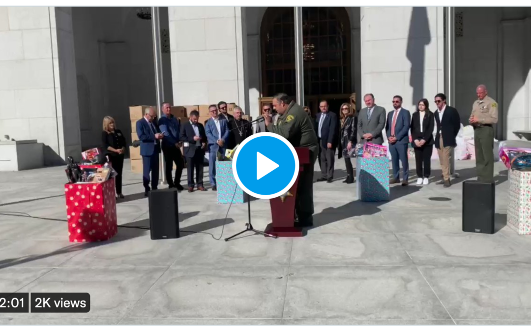 Los Angeles County Sheriff’s Dept. Makes A Generous Holiday Contribution In Support of ArmeniaFund’s Humanitarian Efforts in Armenia