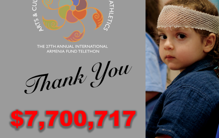Armenia Fund USA Announces $7.7 Million Raised in 2024 at the 27th Annual Thanksgiving Day Telethon
