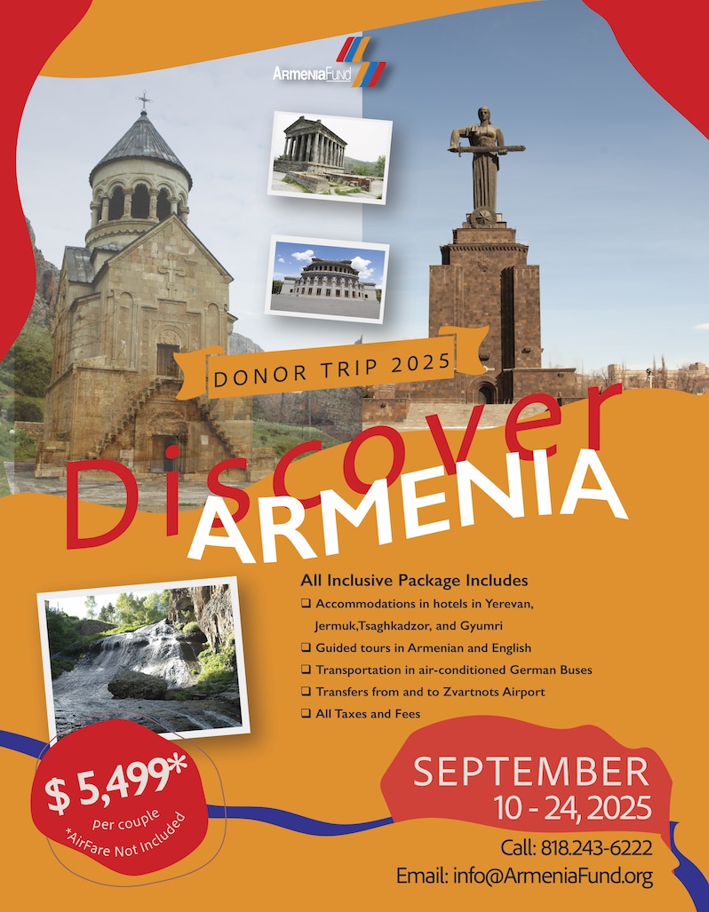 Armenia Fund’s 11th Annual All-Inclusive Donor Trip